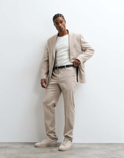 Mango - Milan - Pantaloni da abito slim écru in coordinato - view 1