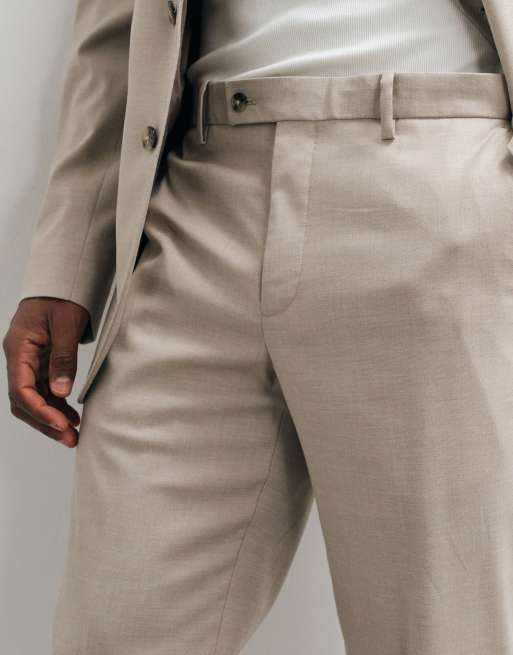 Mango - Milan - Pantaloni da abito slim écru in coordinato, 4 di 5
