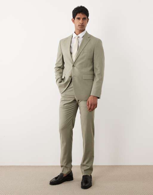 Mango - Milan - Salviegrønt blazer i slim fit, 2 af 5