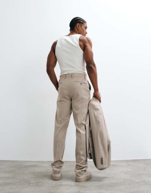 Mango – Milan – Slim-Fit-Anzughose in Ecru, Kombiteil, 5 von 5