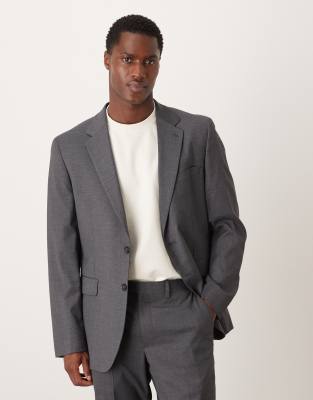 Mango Mango Milan slim fit blazer co-ord in grey