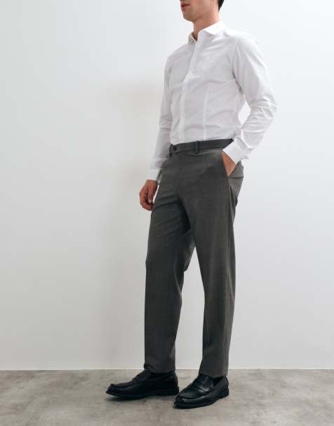 Mango Milan slim-fit pantalon in grijs - view 1