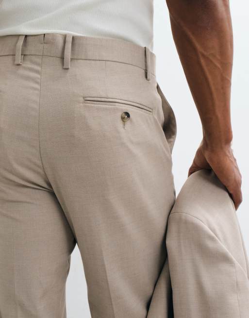 Mango Milan slim fit suit trouser co-ord ecru, 2 of 5