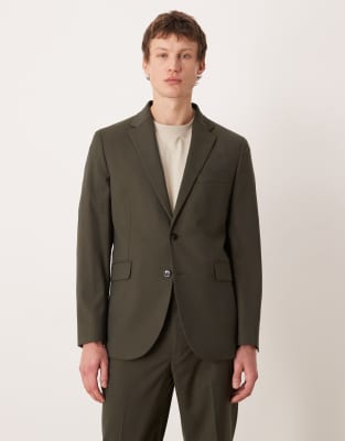 Mango Milan Slim Fit Tailored Blazer Co-ord In Green