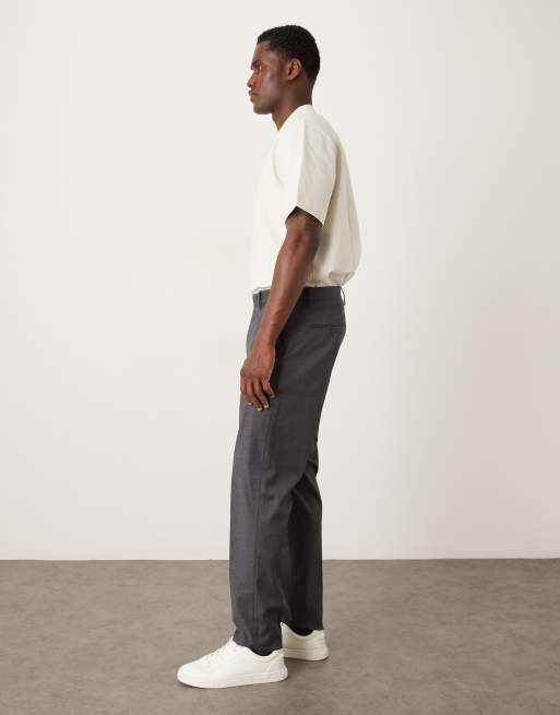 Mango Milan slim fit trousers in grey  , 3 of 5