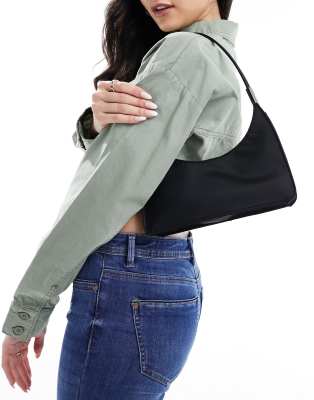 Mango classic mini shoulder bag in black - ASOS Price Checker
