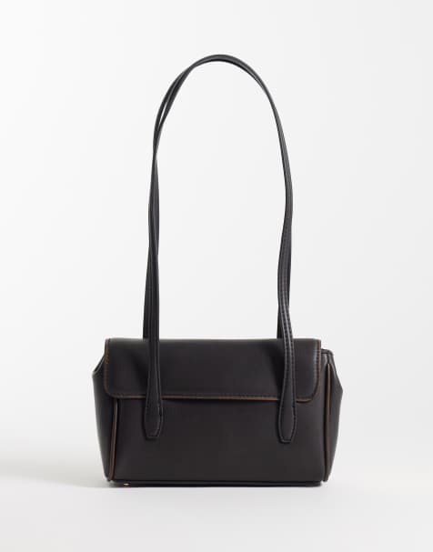 Mango mini shoulder bag in black - view 1