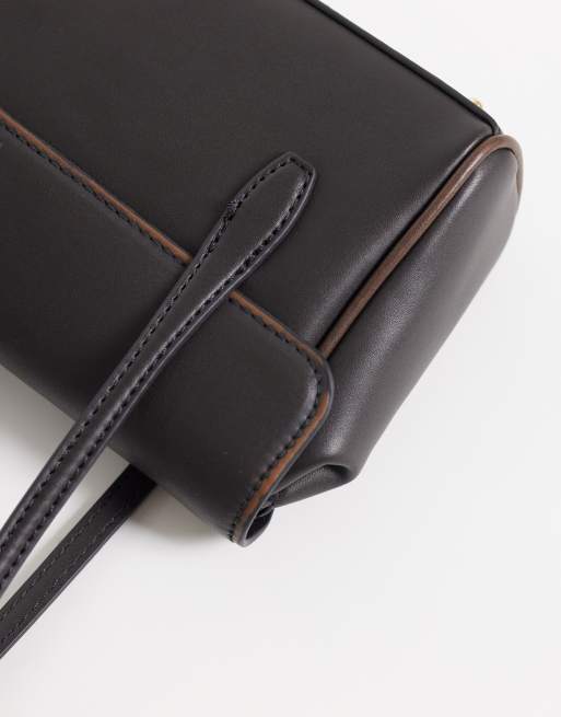 Mango mini shoulder bag in black, 3 of 4