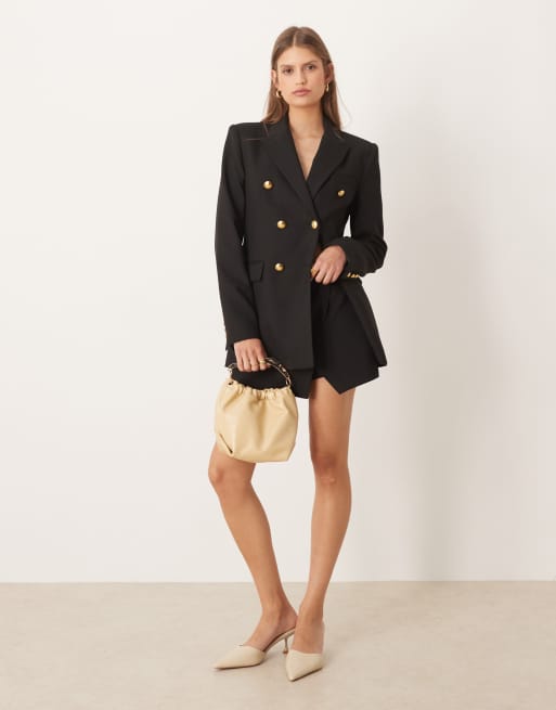 Mango - Mini skort in zwart, deel van co-ord set, 2 van 5