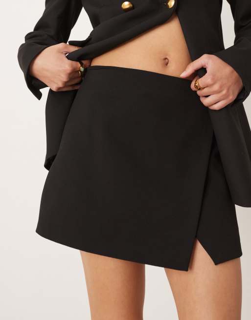 Mango - Minigonna pantalone nera in coordinato, 3 di 5