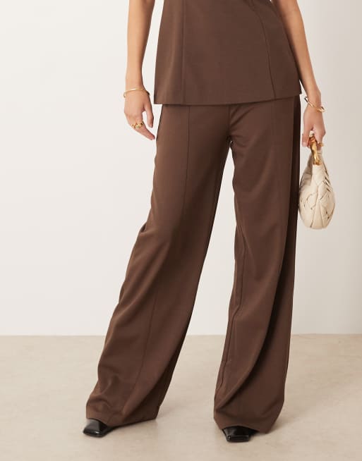 Mango – Misuri – Elegante Hose in Braun mit Falten vorne, Kombiteil, 2 von 5