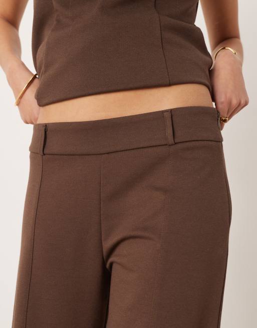 Mango – Misuri – Elegante Hose in Braun mit Falten vorne, Kombiteil, 3 von 5