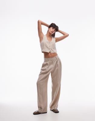 Mango mix waistcoat and trouser co ord in light beige  ASOS Sale