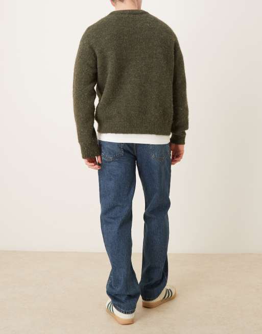 Mango Moby 100% cotton straight jean in dark blue, 2 of 5