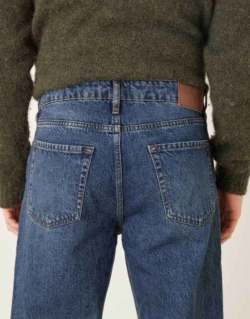 Mango – Moby – Gerade geschnittene Jeans aus reiner Baumwolle in Dunkelblau, 4 von 5