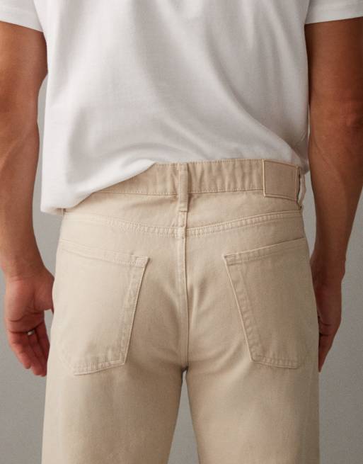 Mango – Moby – Straight Jeans aus 100% Baumwolle in Cremeweiß, 4 von 7