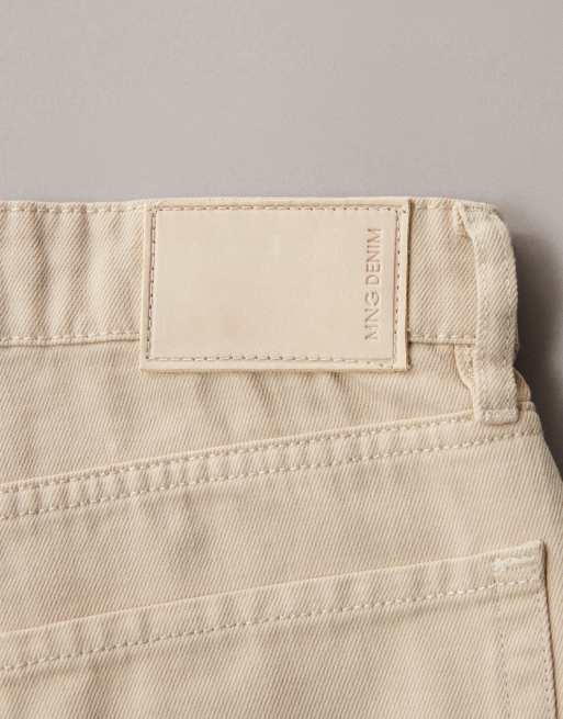 Mango – Moby – Straight Jeans aus 100% Baumwolle in Cremeweiß, 6 von 7