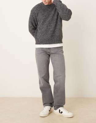 Moby - Straight Jeans aus 100% Baumwolle in Grau Grau 44