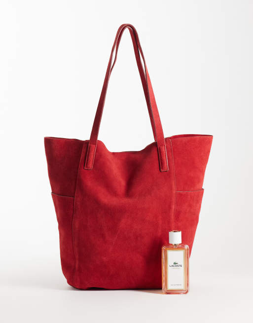Mango mocka slouchy toteväska i rött, 2 av 4