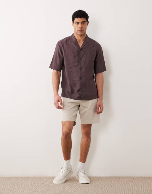 Mango modal mix jacquard texture floral shirt in burgundy, 2 of 5