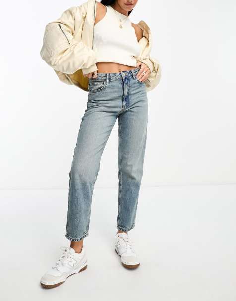 Mango mom jean in light wash - view 1