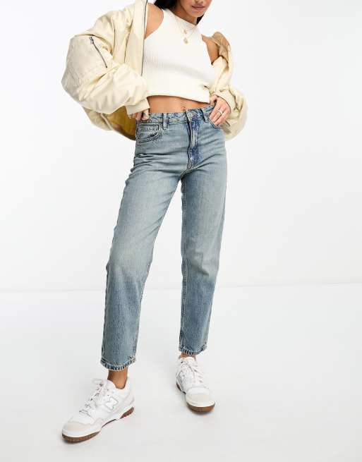 Mango mom jean in light wash | ASOS