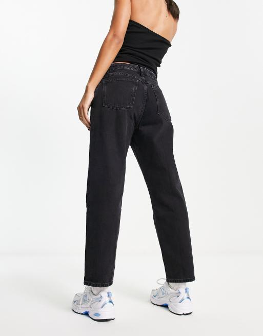 Mango mom jeans in black