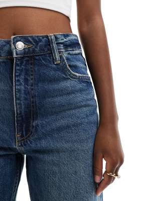 Mango Mom Jeans In Blue