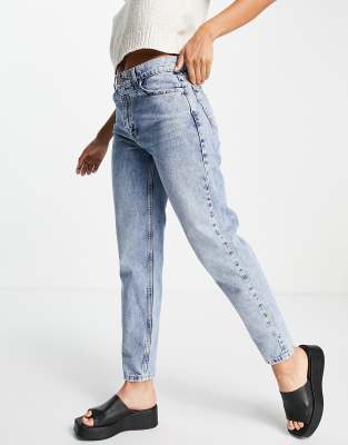 Mango mom jeans in blue - ASOS Price Checker