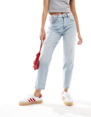 Mango - Mom-Jeans in Hellblau