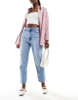 Mango mom jeans in mid blue Sale