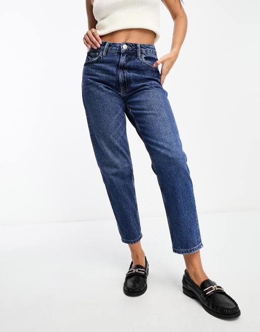 Mango mom fit jeans in washed blue