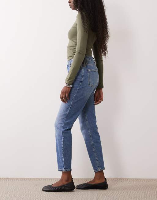 Mango - Mom jeans vestibilità comoda blu chiaro, 2 di 5
