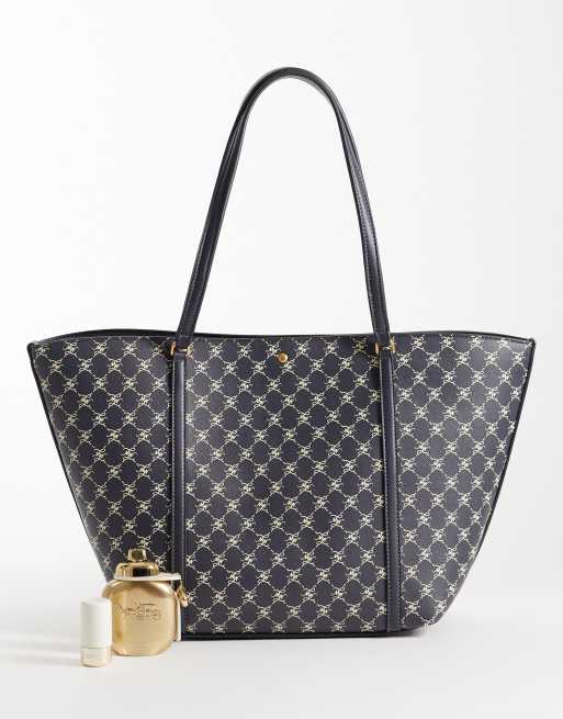 Mango Monogramm-Shopper in Marineblau, 2 von 4