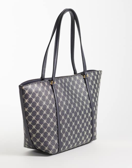 Mango Monogramm-Shopper in Marineblau, 4 von 4