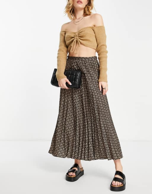 Mango midi outlet skirt