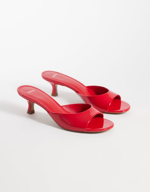 Mango mules à talons rouges, 4 de 4