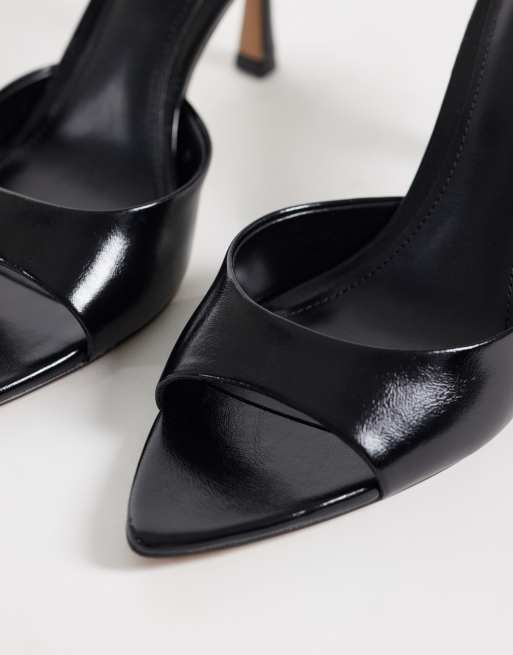 Mango - Mules en similicuir à talon - Noir, 3 de 4
