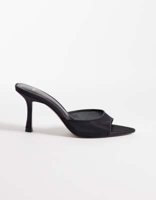 Mango - Mules en tulle - Noir