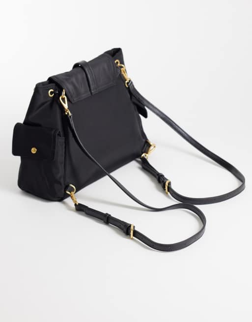 Mango multi compartment backpack in black, 5 of 5