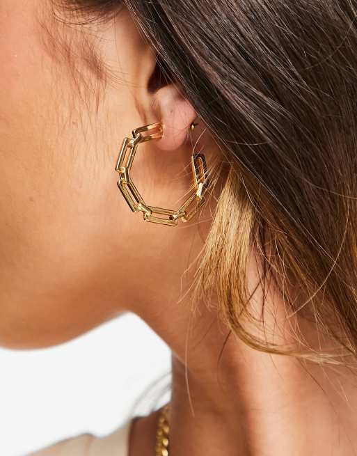 Mango deals hoop earrings