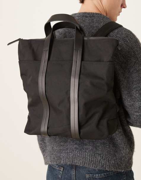 Mango multistrap backpack in black - view 1