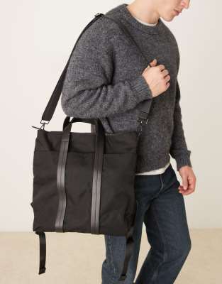 Mango Multistrap Backpack In Black