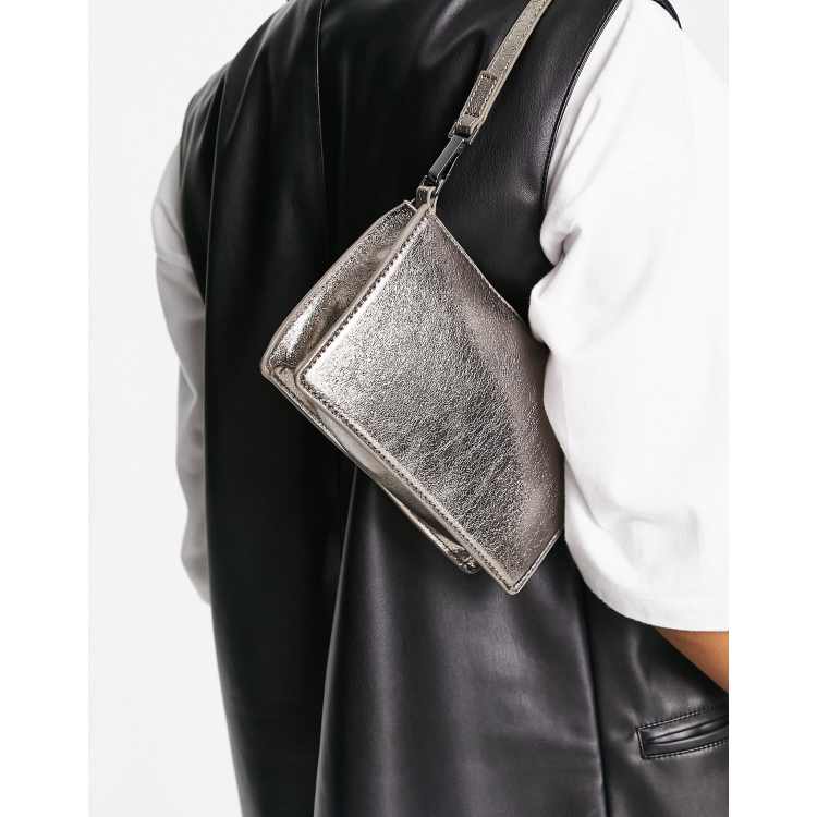 Metallic store shoulder bag