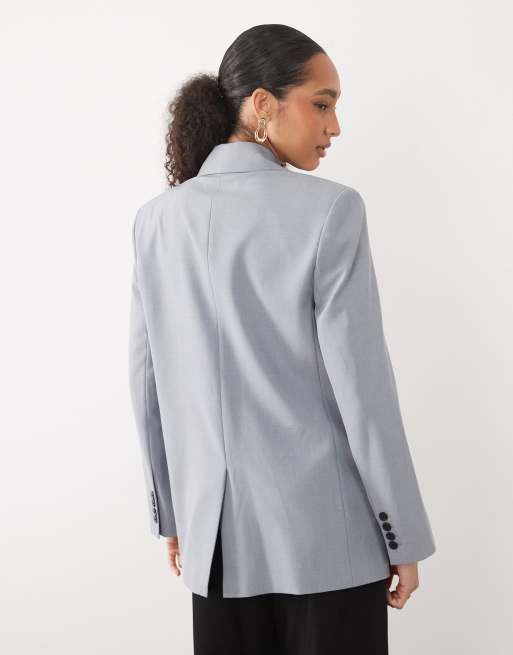 Mango – Nat – Marynarka oversize w kolorze zgaszonego błękitu, część zestawu, 4 z 4