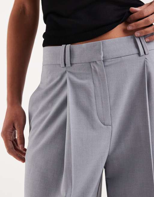 Mango - Nat - Pantalon barrel habillé d'ensemble - Bleu cendré, 5 de 5