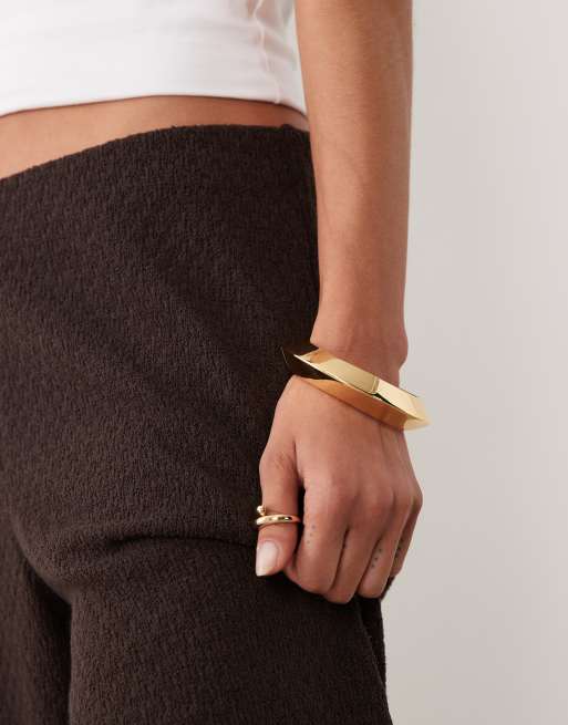 Mango Nati cotton mix knit pants in dark brown - part of a set, 4 of 5