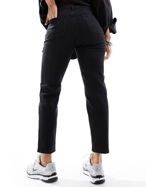Mango – New Mom – Relaxed-Fit-Jeans in Schwarz , 5 von 5
