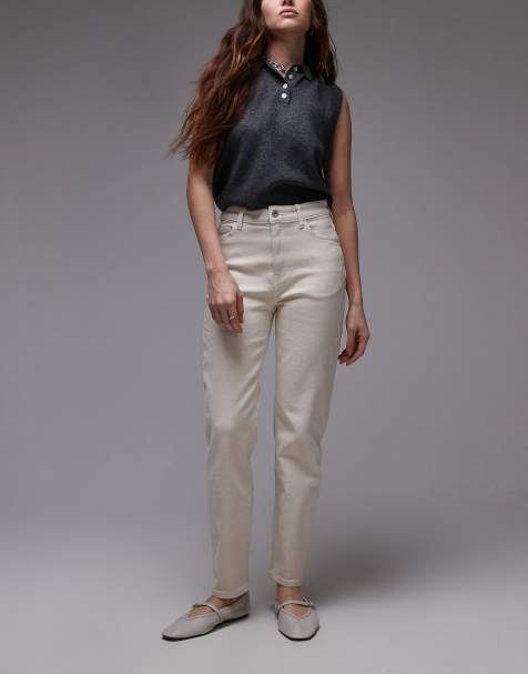 Mango – New – Vita, avslappnade mom jeans - view 1