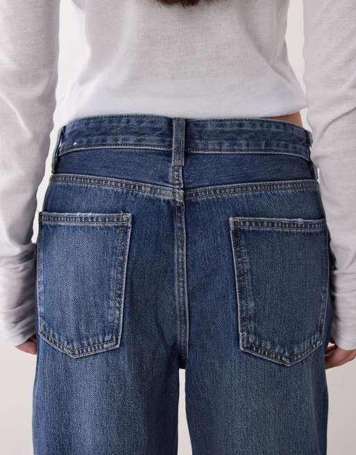 Mango - New York - Jean droit décontracté en coton - Bleu foncé, 5 de 5